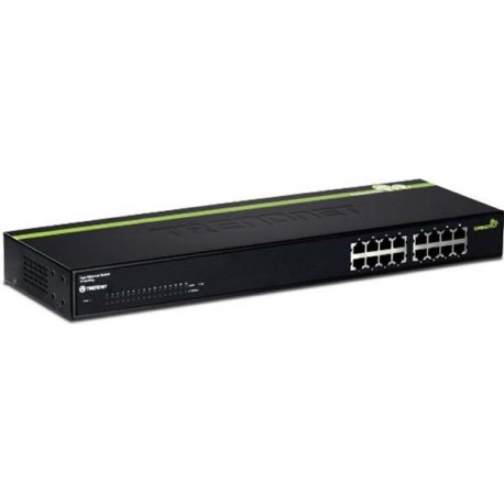 Trendnet TE100-S16g 16-port 10/ 100Mbps ( Rack Mount) GREENnet Switch