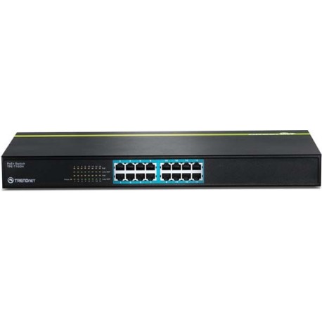 Trendnet TPE-T160H 16-Port 10/100 Mbps PoE+ Switch