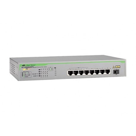 Allied Telesis AT-GS900/8PS 8-Port Unmanaged Gigabit Ethernet Switch With POE