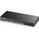 ZyXEL GS1900-10HP 8 Ports Switch Smart Desktop Wall-Mountable