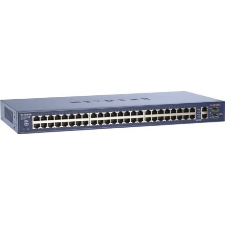 Netgear FS750T2EU L2 Smart Managed Switch 48-port 10/100BaseT 2-port 10/100/1000BaseT