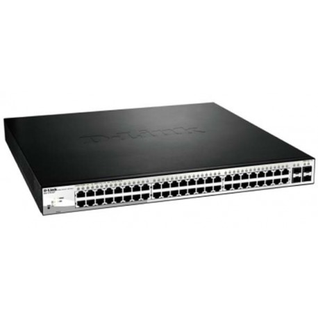 D-Link DGS-1210-52P/E 52-Port Gigabit PoE Smart Managed Switch including 4 SFP ports