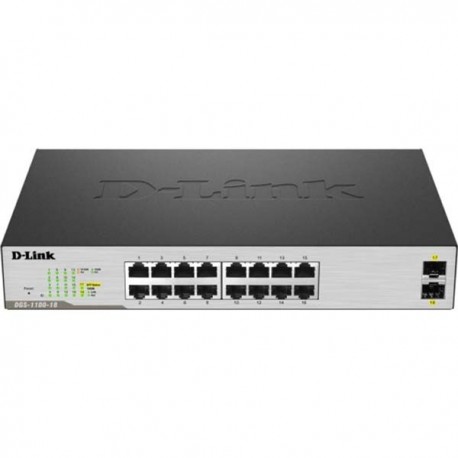 D-link DGS-1100-18/EA Switch Managed 16 x Gigabit Ethernet Port Switch Capacity 36Gbps