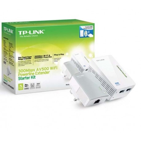 Tp-Link TL-WPA4220KIT 300Mbps Wi-Fi Range Extender AV500 Powerline Edition