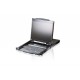 Aten CL5800 PS/2-USB VGA Dual Rail LCD Console with USB Peripheral Support 