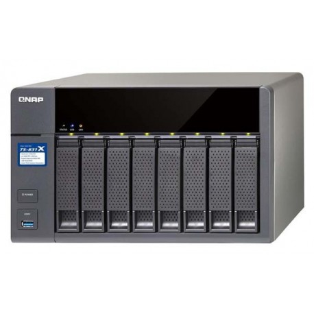 Qnap TS-831X-8G Storage Server Nas quad-core 1.4GHz 8GB 6Gb/s 