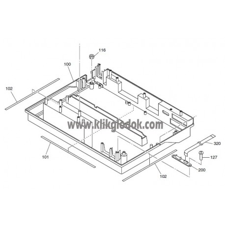 HOUSING ASSY LOWER EPSON LX300+II