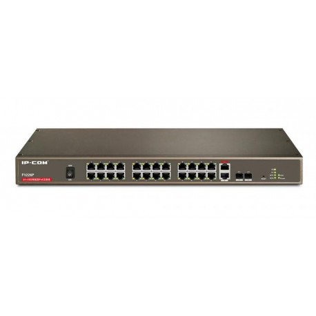 IP-Com F1226P 24-Port Fast Ethernet+2*SFP Web-smart PoE Switch