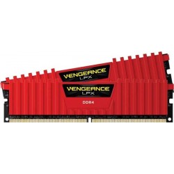 Corsair CMK32GX4M2B3200C16R Memory Red Vengeance LPX 32GB 3200MHz DDR4 