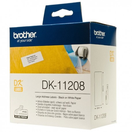 Brother DK-11208 Die-Cut Label For QL-570 / 580N / 1050 / 1060N