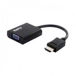 Bafo BF-2621 Mini Hitam HDMI to VGA Audio Kabel Adapter