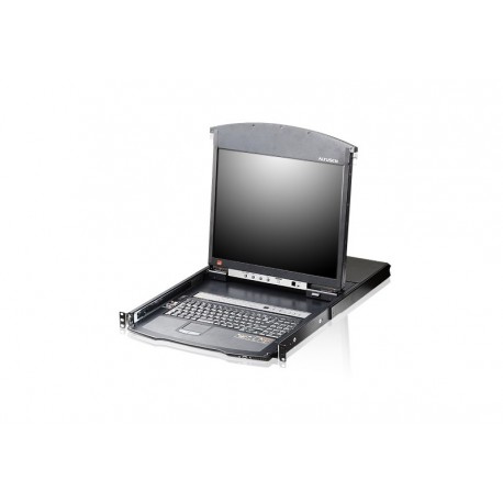 Aten KL1516AiN 16-Port 19 Inch Dual Rail Cat.5 LCD KVM over IP Switch 