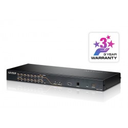 Aten KH2516A 2-Console 16-Port Cat 5 KVM Switch with Daisy-Chain Port  