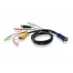 Aten 2L-5305U 5M USB KVM Cable with 3 in 1 SPHD and Audio  