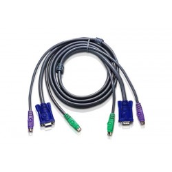 Aten 2L-5002P/C 1.8M PS/2 Slim KVM Cable  