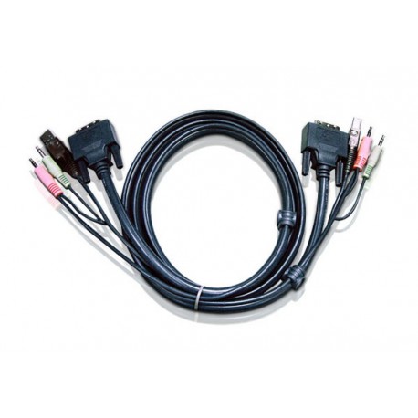 Aten 2L-7D03UD 3M USB DVI-D Dual Link KVM Cable  