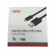 Unitek YC4008BK Premium Micro Usb Cable 3 X 30cm 
