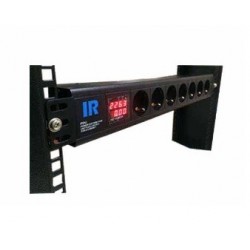 Indorack PDU7GD Power Distribution Unit 7 Outlet Germany socket with digital amphere and voltage display