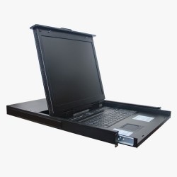 Indorack LKVM-4 KVM with 17" LCD display 4 port combo