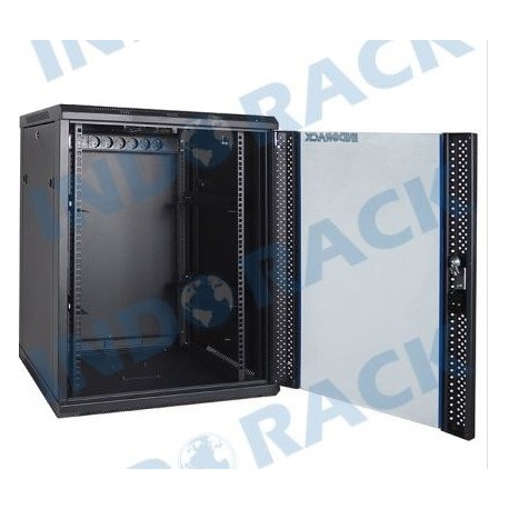 Indorack WIR5515S 19 inch Wallmount Rack 15U Single Door Depth 550 mm