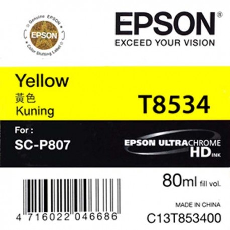 Epson SC-P807 Ink T8534 (Yellow) 