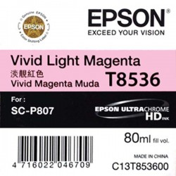 Epson SC-P807 T8536 Vivid Light Magenta Ink Cartridge 80ml
