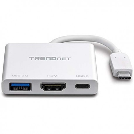 TRENDnet TUC-HDMI3 USB-C to HDMI with Power Delivery and USB 3.0 Port
