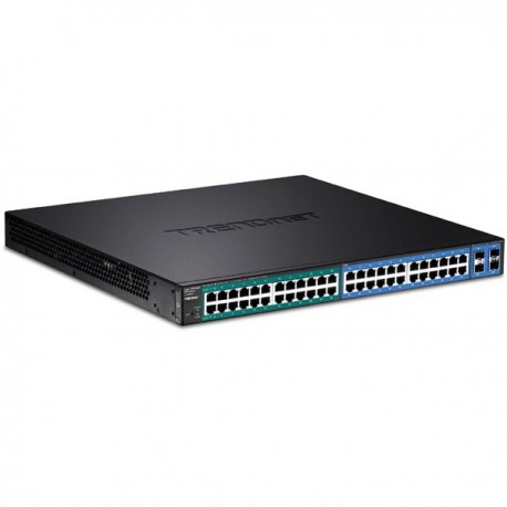 Trendnet TL2-PG484 48-Port Gigabit PoE+ Managed Layer 2 Switch with 4 shared SFP slots