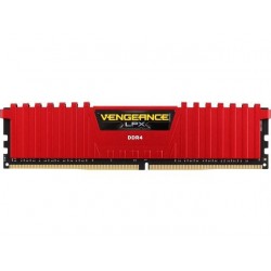 Corsair Vengeance LPX 4 GB (1x4GB) DDR4 2400 MHz C14 XMP 2.0 High Performance Desktop Memory Red (CMK4GX4M1A2400C14R)