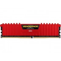 Corsair Vengeance LPX 4 GB (1x4GB) DDR4 2400 MHz C14 XMP 2.0 High Performance Desktop Memory Red (CMK4GX4M1A2400C14R)