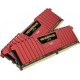 Corsair Vengeance LPX 16GB (2x8GB) DDR4 DRAM 3000mhz C15 Memory Kit - Red (CMK16GX4M2B3000C15R)