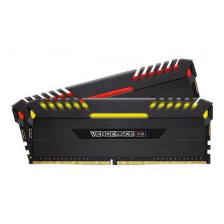 Corsair Vengeance RGB 16GB (2x8GB) DDR4 3200 (PC4-25600) C16 Memory AMD AM4 Series (CMR16GX4M2Z3200C16)