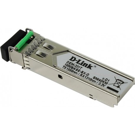 Dlink DEM-331T 1000Base-BX-D SFP Transceiver (Singlemode TX-1550/RX-1310nm) - 40km