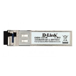  Dlink DEM-331R 1000Base-BX-U SFP Transceiver (Singlemode TX-1310/RX-1550nm) - 40km