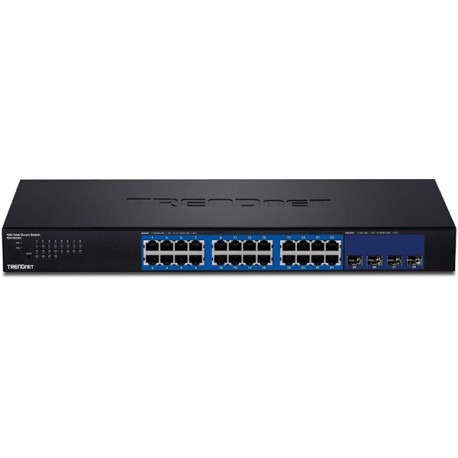 Trendnet TEG-30284 28-Port Web Smart Switch with 24 x Gigabit ports and 4 x 10G SFP+ slots