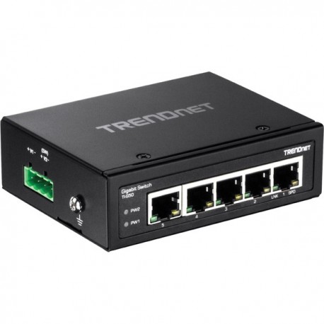 Trendnet TI-G50 5-Port Hardened Industrial Gigabit DIN-Rail Switch