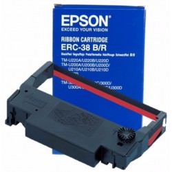 Epson ERC-38BR Black Red Ribbon Cartridge