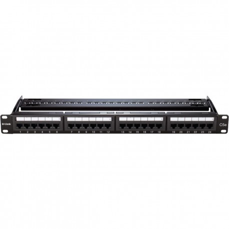 D-LINK NPP-5E1BLK241 Patch Panel CAT5e UTP Keystone 24 Port Fully Loaded