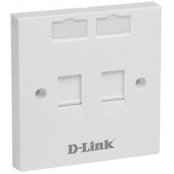 D-Link NFP-0WHI21 Dual Faceplate,Square,White