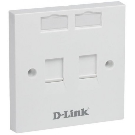 D-Link NFP-0WHI21 Dual Faceplate,Square,White