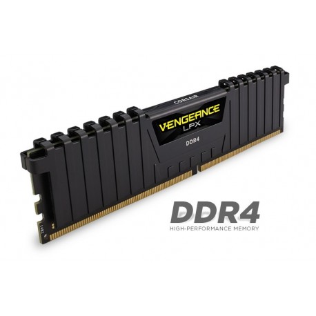 Corsair DDR4 Vengeance LPX 16GB (1x16GB)  DRAM 2400MHz C16 Memory Kit - Black (CMK16GX4M1A2400C16)