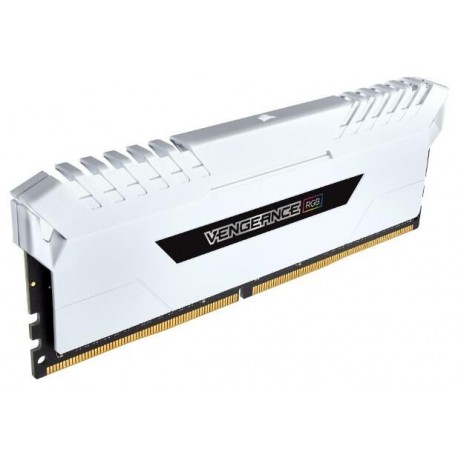  Corsair DDR4 Vengeance RGB 16GB (2 x 8GB) Dram 3200MHz C16 Memory Kit-White (CMR16GX4M2C3200C16W)