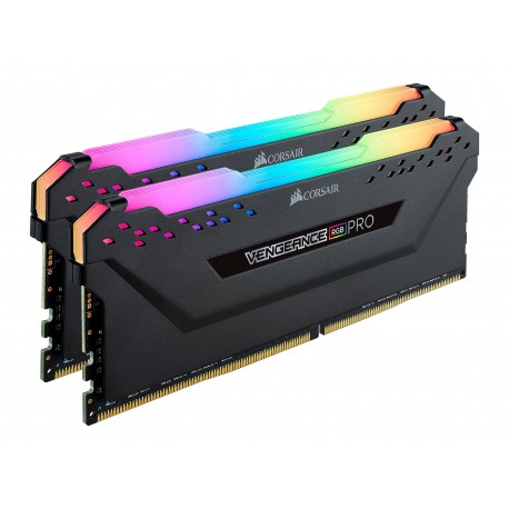  Corsair Vengeance RGB PRO 16GB (2 x 8GB) DDR4 Dram 2666MHz C16 Memory Kit-Black (CMW16GX4M2A2666C16)