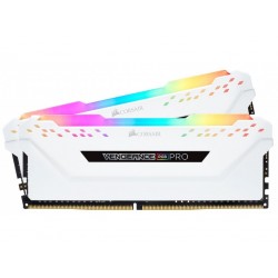  Corsair Vengeance RGB PRO 16GB (2 x 8GB) DDR4 Dram 2666MHz C16 Memory Kit-White (CMW16GX4M2A2666C16W)