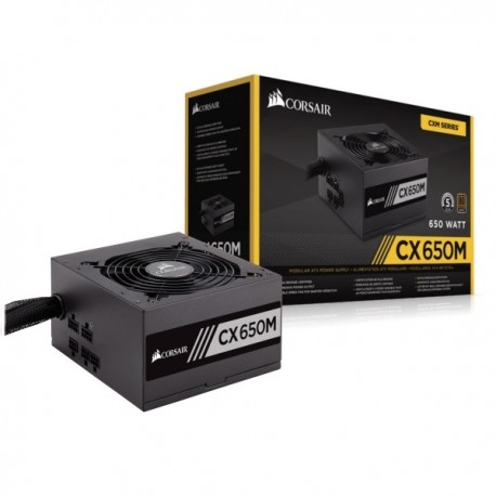  Corsair CP-9020103-EU CX Series CX650M-650 Watt 80 PLUS Bronze Certified Modular ATX PSU (2015 Edition)