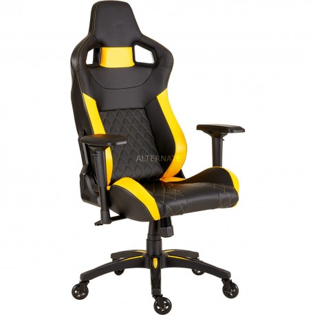 Corsair CF-9010015-WW T1 RACE 2018 Gaming Chair-Black/Yellow