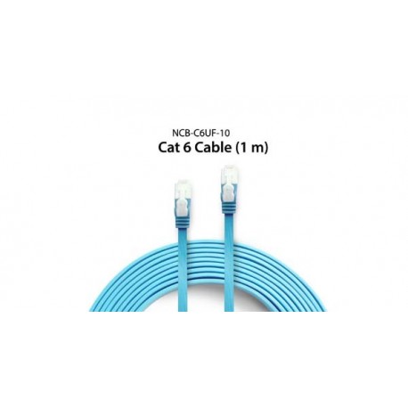 D-Link NCB-C6UF-10 Cable Cat6 UTP Flat Patch Cord Gigabit Speed 1000 Mbps  1 Meter