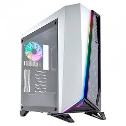 Corsair CC-9011141-WW Carbide Series Spec-Omega RGB Mid-Tower Tempered Glass Gaming Case-White