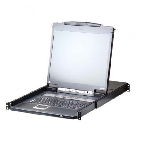 Aten CL5716iN 19 inch 16-Port PS/2-USB VGA LCD KVM over IP Switch with Daisy-Chain Port and USB Peripheral Support