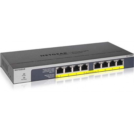 Netgear GS108PP 8-Port Gigabit Ethernet PoE+ Unmanaged Switch